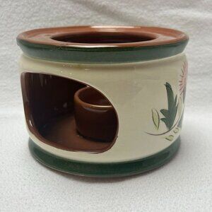 Stangl Pottery 1950’s Candle Warmer Stand Magnolia Pattern Vtg Mid Century Mod